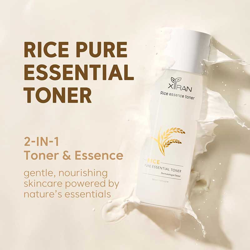 private label rice face toner